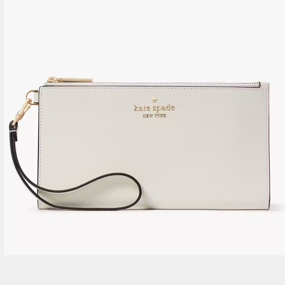 Kate Spade Madison Double Zip Wristlet Wallet Phone Case 
Meringue
NWT - Picture 15 of 16